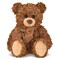 Bearington Lil' Reggie Dark Brown Teddy Bear Stuffed Animal - 12" Plush Brown Poseable Stuffed Bear with Soft Fur, Satin Bow, and Vintage Bears Design - Classic Cuddly Gift for Kids and Adults